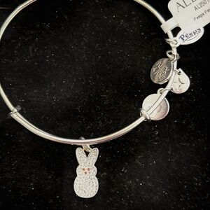 Alex and Ani Silver PAVE’ Bunny Charm Bangle